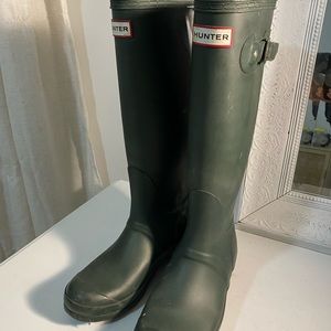 Dark Green Hunter Rain Boots